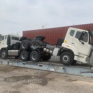 China Heavy Truck 6x4 neue Hohan oder Howo 371 PS 420 PS Motor Anhänger Kopf Traktor LKW zu verkaufen