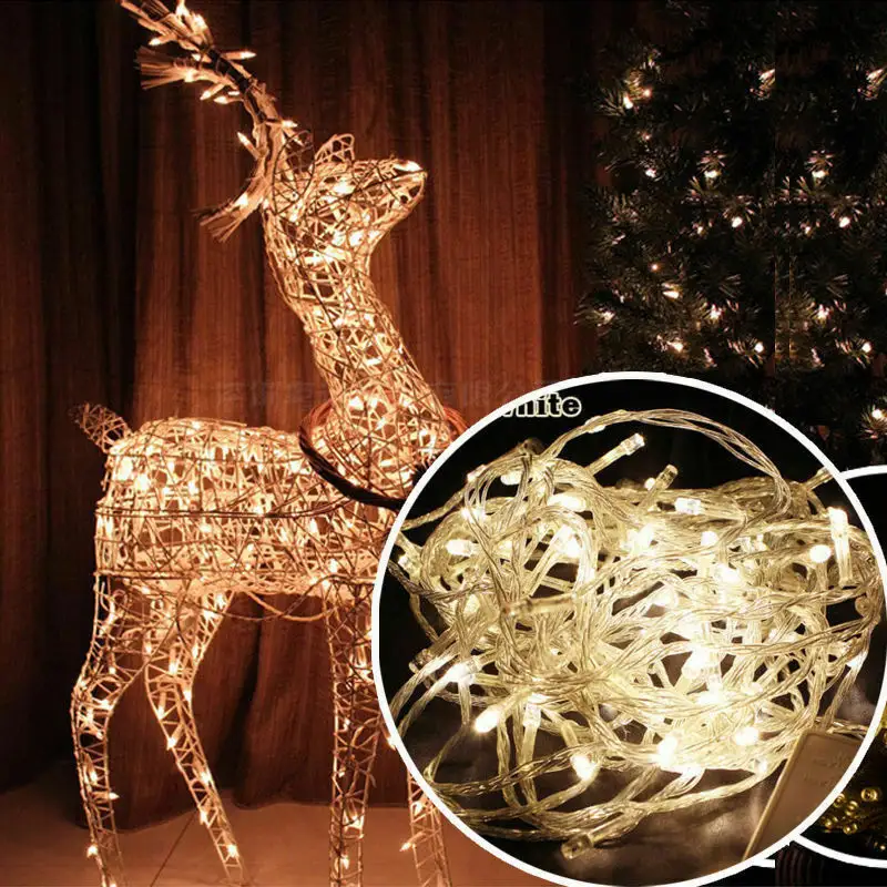 10M Wasserdichte LED Weihnachten Baum String Lichter Party Garten Decor Lampe C