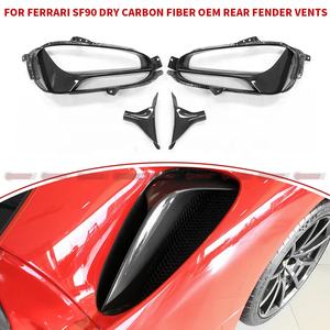 Ventilación de Guardabarros Trasero de Fibra de Carbono Seca Estilo OEM, la Más Vendida, para Ferrari SF90 - Product Image 4