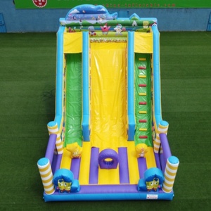 Sponge Bob Inflatable <span class=keywords><strong>Slides</strong></span> Thương Mại Air Bouncer Để Bán Ngoài Trời Khổng Lồ Inflatable Khô Slide - Product Image 1