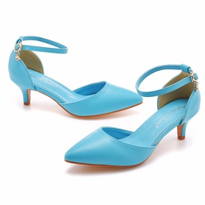 All'ingrosso della fabbrica sandali da donna di grandi dimensioni 5cm <span class=keywords><strong>scarpe</strong></span> da sposa a punta da donna abito da sposa sandali con tacco basso - Product Image 3