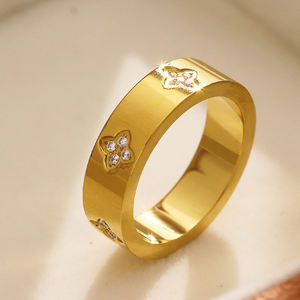 Anello <span class=keywords><strong>di</strong></span> gioielli alla moda da donna placcati in <span class=keywords><strong>oro</strong></span> 18K - Product Image 3