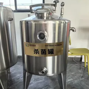 Süt süt işleme makineleri süt ekipmanları süt tankı 500L sterilizasyon tankı