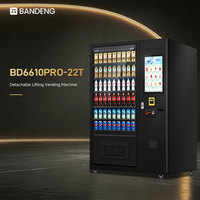 Sistema Expendedor de Bebidas y Snacks BANDENG 6610Pro 22T con Compatibilidad para Diferentes Métodos de Carga para Planes de Adquisición Comercial