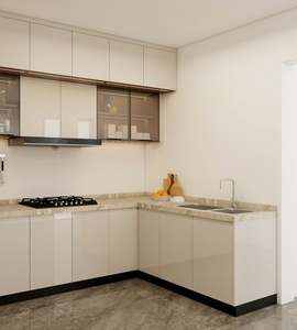 Muebles de Cocina Blancos, Organizador de Gabinetes de Cocina, Gabinete de Cocina con Acabado Brillante, Mini Gabinetes de Cocina Modernos con Acabado Brillante - Product Image 3