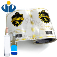 Impression d'étiquettes d'emballage personnalisées, autocollants transparents mats autocollants imperméables sur rouleau