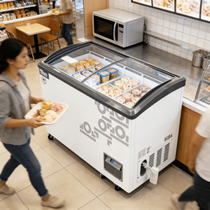 Machine à glaçons à porte vitrée à température unique, équipement de réfrigération avec congélateur, <span class=keywords><strong>accessoire</strong></span> de vente en gros - Product Image 2