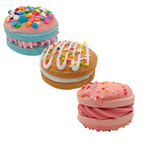 Bombas de Baño Efervescentes Orgánicas Hechas a Mano en Forma de Donut, Espuma Abundante, Cuidado Corporal Infantil, Relajante Spa en Casa, Suministros para Baño, OEM ODM - Product Image 1