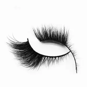 New Handmade Mink Eyelashes 3D Curl Winged Natural Realistic Messy End Eye Elongated Thick False Eyelashes Messy Cross Lash