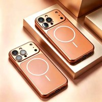 Coque de téléphone rouge bordeaux mat avec protection d'objectif intégrée pour iPhone 17 Pro, iPhone 18 Pro Max, 16, 15, 14, 13