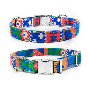 Grosir Puppy Art Printing Kanvas Sabuk Pengaman Hewan Peliharaan Anjing Cabang Gesper Kerah - Product Image 6