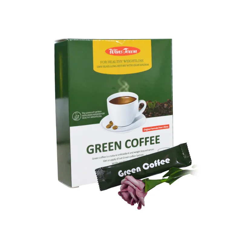 Тонкий зеленый кофе для похудения плоский животик Детокс растворимый кофе Горячая Распродажа частная этикетка