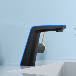 Thiết Kế Hiện Đại Hiển Thị Kỹ Thuật Số Lỗ Duy Nhất Vàng Đen Nóng Lạnh Nước Mixer Chậu Rửa Vòi Nước Phòng Tắm Lưu Vực Vòi Nước - Product Image 3