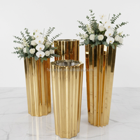 Pots à fleurs en acier inoxydable, grande taille, pot de fleurs d'intérieur, pot de fleurs moderne pour plantes et fleurs
