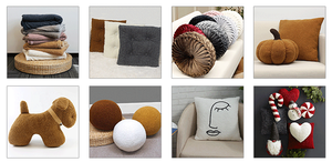 Wholesale Home Decor Soft Velvet <strong>Fluffy</strong> Pleated Sofa Throw Pillow Excellent Reputation Memory Woven Technique Decorative <strong>Cushion</strong> - Product Image 5