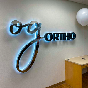 Lettres 3D personnalisées rétroéclairées, signalétique <span class=keywords><strong>extérieure</strong></span> pour magasin, logo 3D de haute qualité, logo mural, enseigne commerciale LED personnalisée - Product Image 4