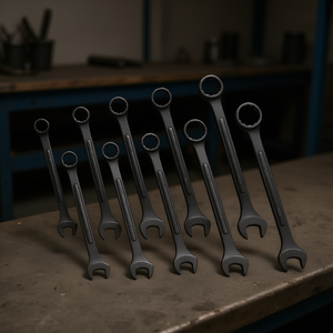 Set di chiavi combinate SAE da 1-5/16 pollici a 2 pollici, finitura in ossido nero, utensili manuali di grado industriale - Product Image 2