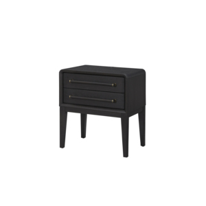 <b>Small</b> Nightstand Peppercorn Finish Two <b>Drawer</b> Storage Bedroom Furniture - Product Image 3