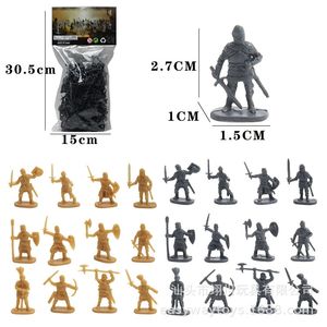 3 cm PE 200pcs 2 couleurs Miniature Army Military Toy Figures Wholesale Ancient Roman Soldier Action Figures Set for Play Kids 5 +. - Product Image 2