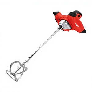 Mezcladora Eléctrica de Mortero de 1600W con Doble Paleta, Mezcladora de Cemento de Velocidad Variable, Taladro Mezclador Manual para Concreto y Lechada - Product Image 2