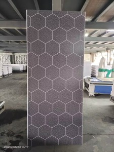 Panel de Pared <span class=keywords><strong>para</strong></span> Ducha de PVC con Acabado Metálico Negro Hexagonal, 1/1.2m, de Alta Calidad, Impermeable y con Protección UV, <span class=keywords><strong>para</strong></span> Decoración de Baños - Product Image 5