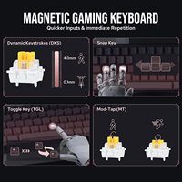 AJAZZ AK680 MAX Hifi Keyboard - Magnetic Rice Switches, Pink Gradient Side-lit Keycaps, Aluminum Frame (Wired RGB)