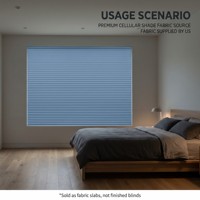Tissu non tissé Spunlace imperméable alvéolé semi-occultant bleu clair 25 mm sur mesure [Tissu uniquement]