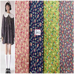 Tessuto 100% in cotone stampato per camicetta da donna vestito con <span class=keywords><strong>fiori</strong></span> da disegno semplici - Product Image 6