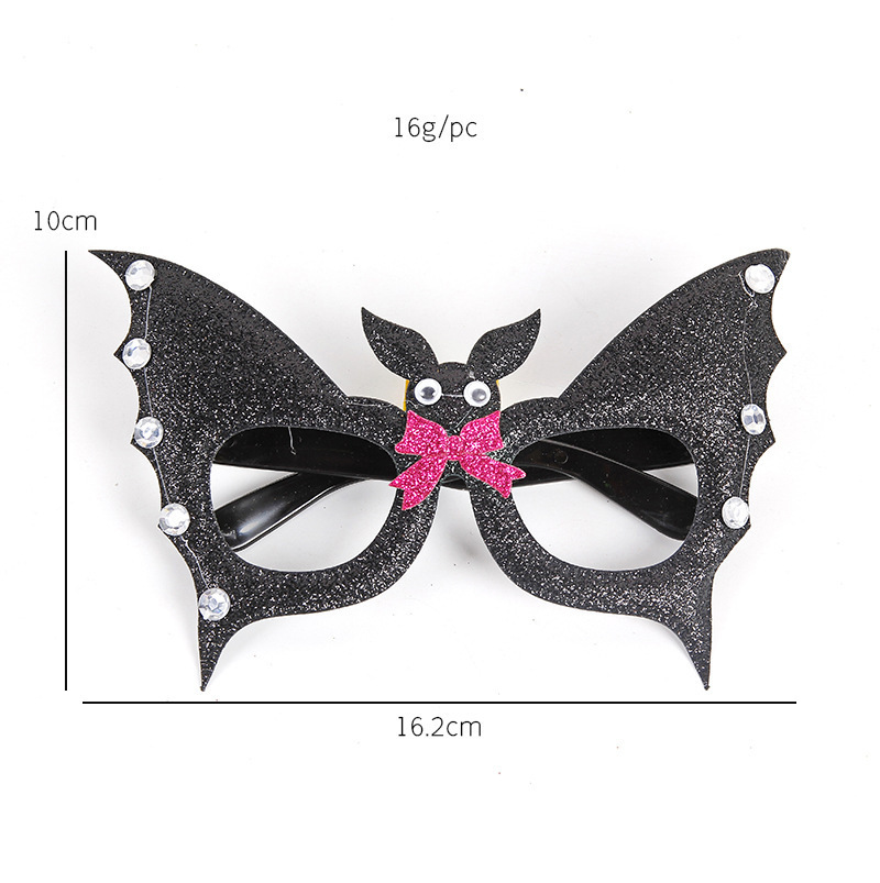 Wyj16-chauve-souris noire avec diamants-verres décoratifs