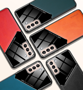 <span class=keywords><strong>Funda</strong></span> de lujo para lente de cámara, protector de piel sintética, híbrida trasera, magnética, para <span class=keywords><strong>Samsung</strong></span> Galaxy S21, S22, A52, A13 - Product Image 2