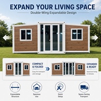 Maison mobile de luxe à assemblage rapide, maisons préfabriquées extensibles, maisons conteneurs Chine avec toilettes