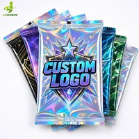 Sachets Mylar holographiques thermoscellables personnalisés pour emballages de boosters de cartes à collectionner (TCG) et cartes à échanger