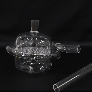 Kondensor Tabung Kaca Kuarsa Spiral Transparan Khusus, Botol Pengumpul Asam Laboratorium - Product Image 4