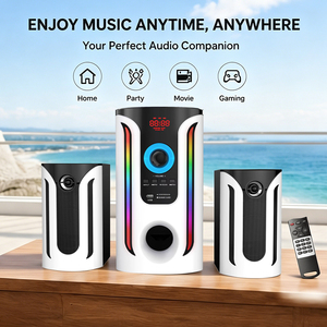 Nuevo Altavoz Mega Sound de 2.1 Canales con USB, SD, FM y Bluetooth - Product Image 4