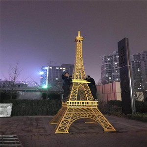 Modello Gigante della Torre <span class=keywords><strong>Eiffel</strong></span> di Parigi in Acciaio Zincato Personalizzato 8m 10m 15m 20m 25m per Decorazioni Commerciali Esterne - Product Image 2