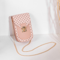 Sac à main verrouillable pour femme 2025, nouveau sac tendance double compartiment pour femme, style vertical avec chaîne, petit sac carré pour téléphone