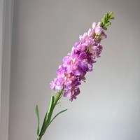 Buket Bunga Hyacinth Buatan Simulasi Warna Ungu Baru Grosir untuk Dekorasi Rumah, Kantor, dan Pernikahan