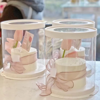 Boîtes à gâteaux d'anniversaire noir mat-Design élégant et moderne