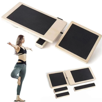 Exerciseur de renforcement de pied de cheville en bois personnalisé pour la posture de planche d'équilibre de jambe unique entorse