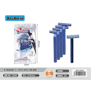 Suministro al por mayor, 5 uds., maquinillas de afeitar desechables de hoja doble azul, acero al carbono inoxidable para el cuerpo, Bikini, uso facial - Product Image 1