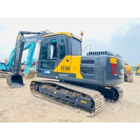Excavatrice VOLVO EC140 d'occasion de 14 tonnes pour travaux de terrassement, modèles EC140C EC150, matériel de construction à vendre