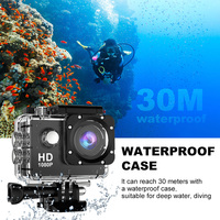 Caméra d'Action Sportive Mini HD Étanche 1080p pour Moto et Sports Extrêmes avec Mode Manuel