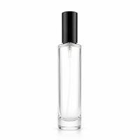 Emballage personnalisé, flacons de parfum en verre transparent de haute qualité de 10 ml et 15 ml avec boîte à bille, boîte carrée en carton