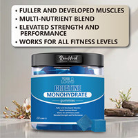 Gummies de Créatine Monohydrate Pré-Entraînement Personnalisées à la Pastèque avec Stévia et Multivitamines pour la Croissance Musculaire et l'Énergie