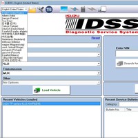 Software de Servicio de Diagnóstico Isuzu G-IDSS 2025.02