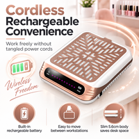 Collecteur de poussière pour ongles OEM ODM avec moteur sans balais 100W, écran tactile LCD, directement de l'usine