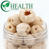 Gefreeze-droogde hele ontpitte lychee, hoge kwaliteit, natuurlijk gedroogde lychee, pitloos, hele vruchten, geschikt voor catering en snacks.