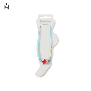 Chevillère en céramique colorée à motif floral, 2 pièces par couleur, bijoux de mode pour femmes - Product Image 1