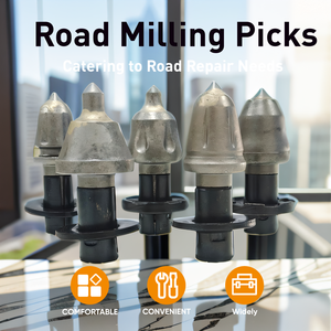 Koiho Better Carbure de tungstène Pièces de machines de construction en acier Carbure de tungstène Planification routière Dents de coupe W6 20x Choix de fraisage - Product Image 2