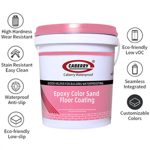 Pintura Epóxica Autonivelante de Alto Brillo con Efecto Mármol, Colorida, a Base de Arena, Impermeable, para Interiores y Exteriores Residenciales - Product Image 2